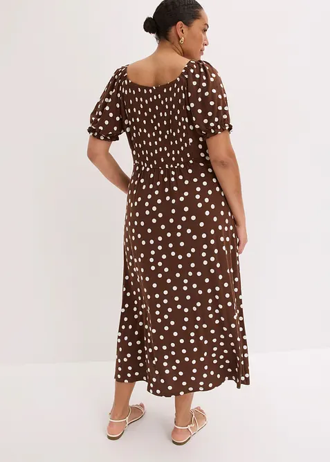 Abito in chiffon con glitter, bonprix