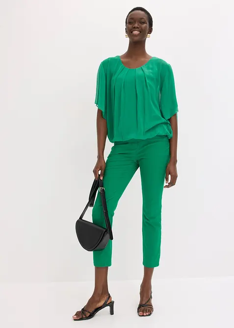 Blusa in chiffon con canotta, bonprix