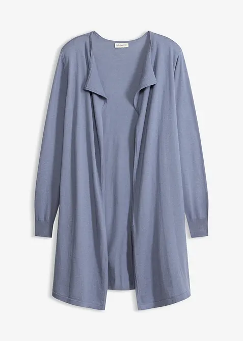 Cardigan lungo in misto cotone, bonprix
