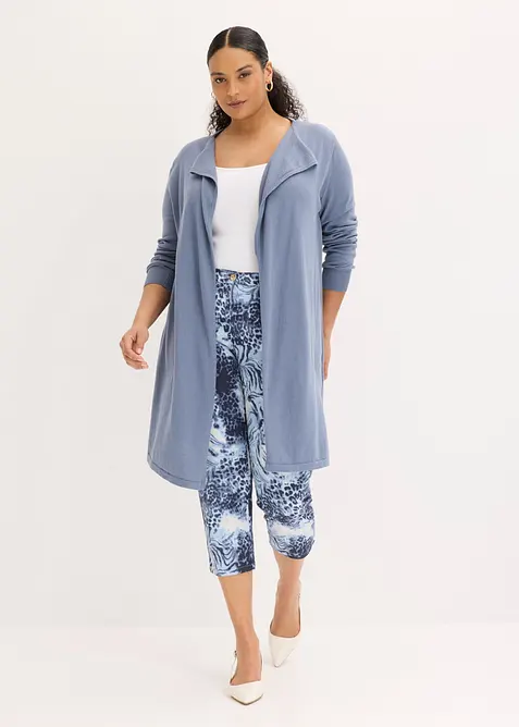 Cardigan lungo in misto cotone, bonprix