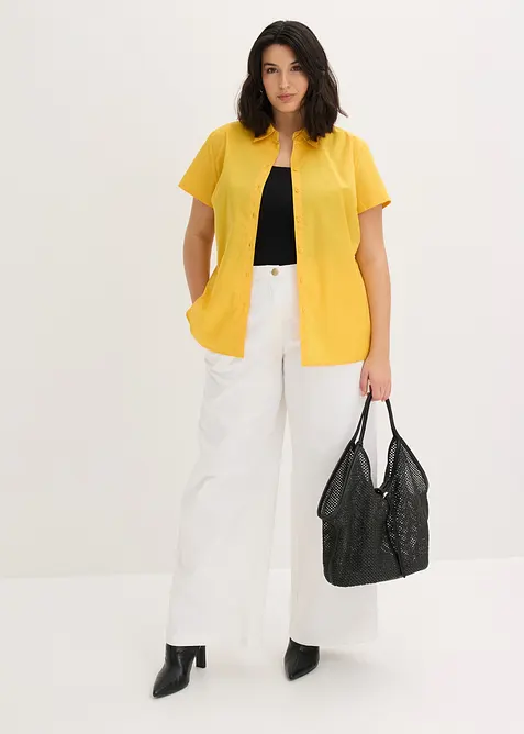 Camicetta a maniche corte in popeline, bonprix