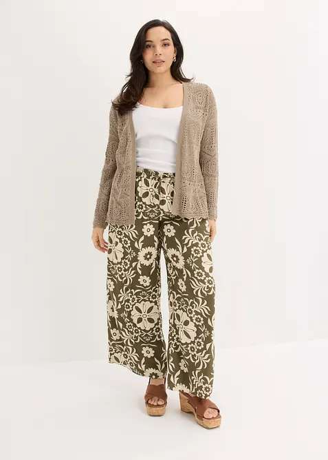 Pantaloni larghi in viscosa fluida, bonprix