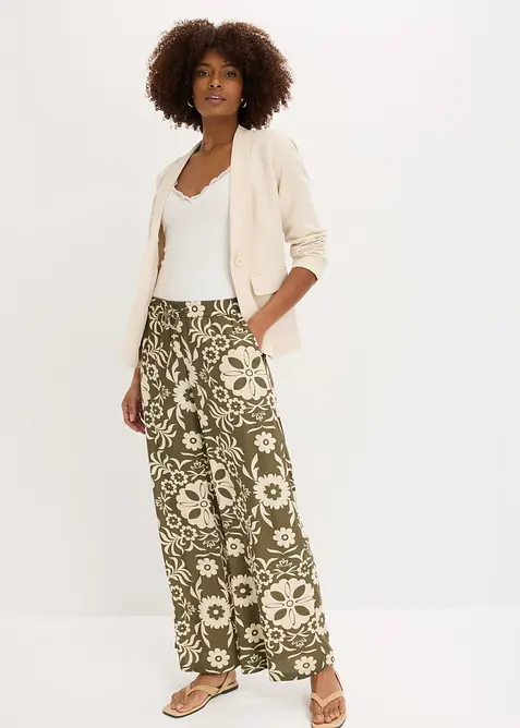 Pantaloni larghi in viscosa fluida, bonprix