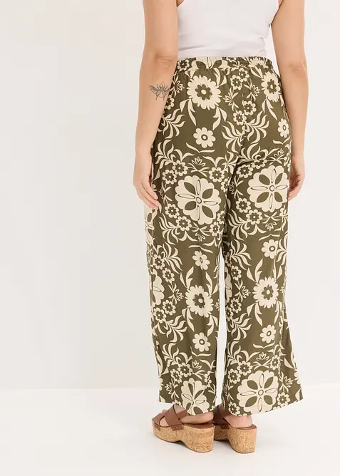 Pantaloni larghi in viscosa fluida, bonprix