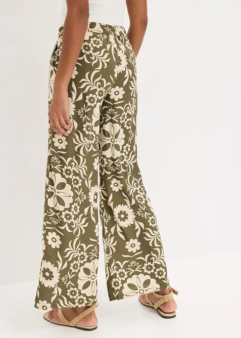 Pantaloni larghi in viscosa fluida, bonprix