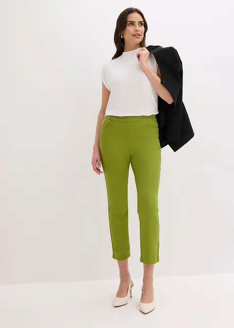 Pantaloni cropped elasticizzati, bonprix