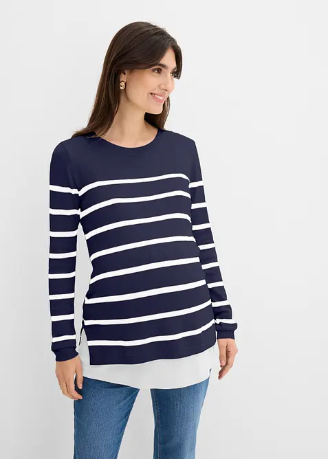 Maglione pr&eacute;maman / da allattamento leggero 2 in 1, bonprix