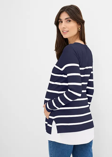 Maglione pr&eacute;maman / da allattamento leggero 2 in 1, bonprix
