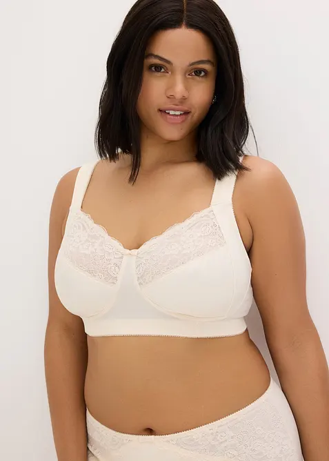 Reggiseno contenitivo senza ferretto con spalline imbottite, bonprix