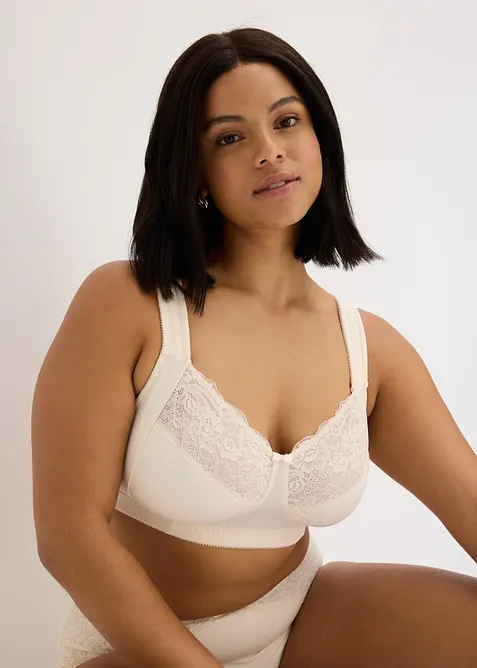 Reggiseno contenitivo senza ferretto con spalline imbottite, bonprix