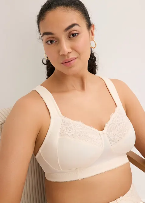 Reggiseno contenitivo senza ferretto con spalline imbottite, bonprix