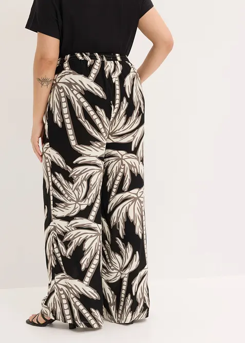 Pantaloni larghi in viscosa fluida, bonprix