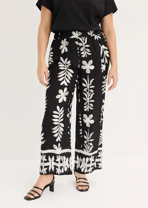 Pantaloni fantasia in viscosa fluida, bonprix