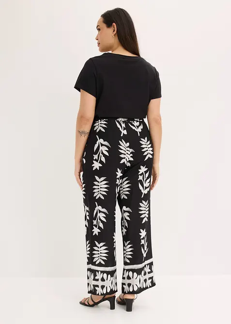 Pantaloni fantasia in viscosa fluida, bonprix