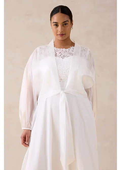 Bolero da annodare in tulle fine, bonprix
