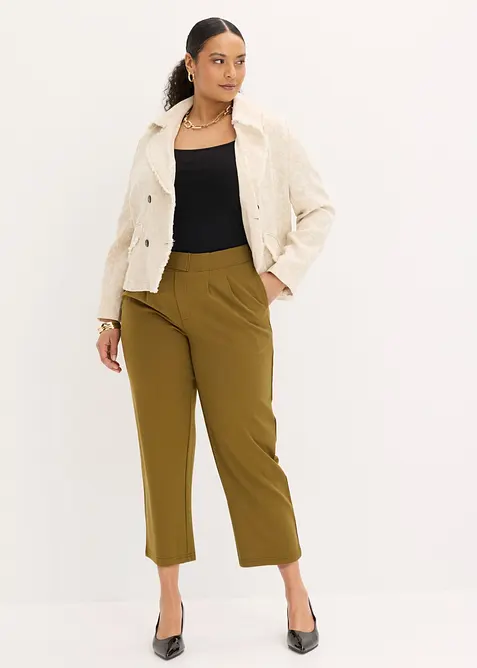 Pantaloni barrel con pinces, bonprix