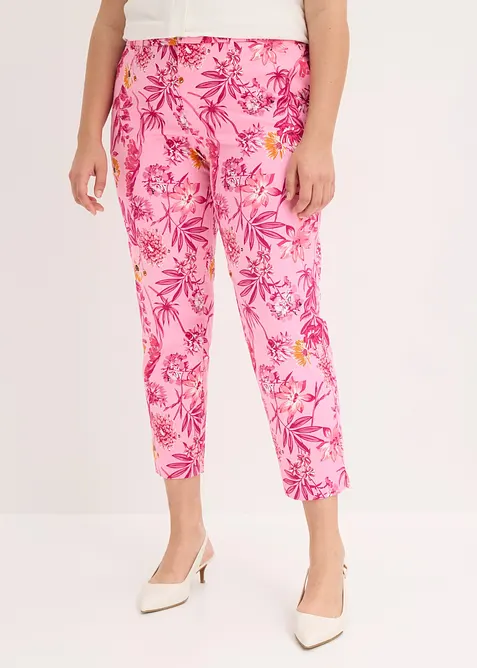 Pantaloni cropped elasticizzati, bonprix