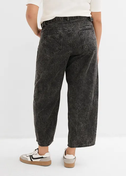 Jeans a palloncino, vita media, bonprix