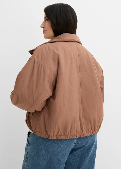 Bomber idrorepellente con orlo a bolla, bonprix