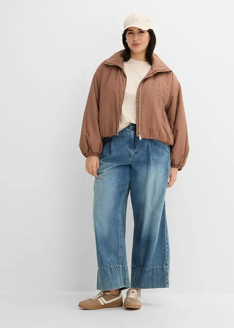 Bomber idrorepellente con orlo a bolla, bonprix