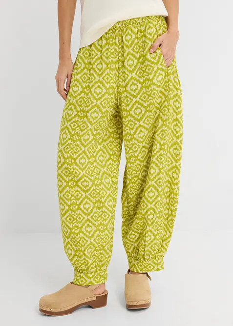 Pantaloni alla turca in puro cotone, bonprix