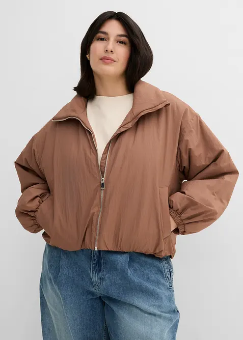 Bomber idrorepellente con orlo a bolla, bonprix