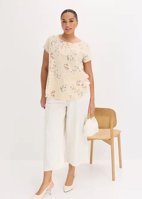 Maglia oversize in misto cotone, bonprix