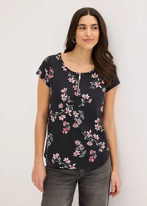 Maglia oversize in misto cotone, bonprix