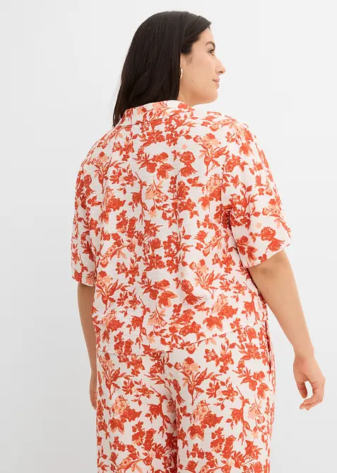 Camicetta a maniche corte in misto viscosa morbido, bonprix