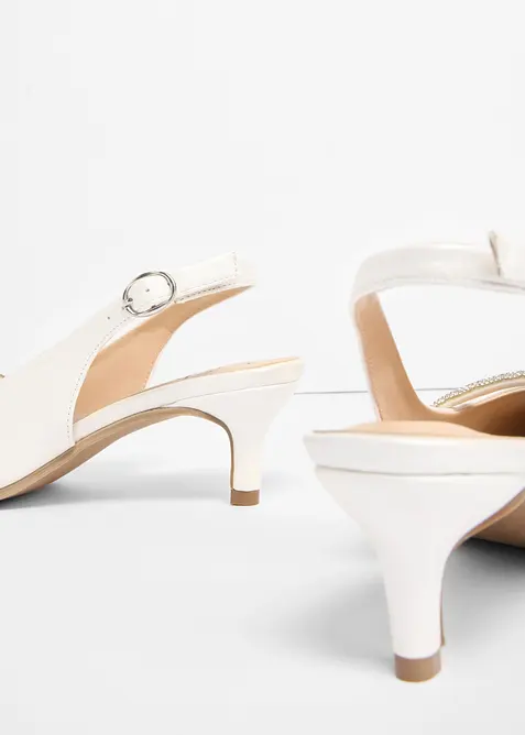 D&eacute;collet&eacute; slingback con brillantini, bonprix