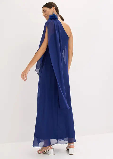 Abito da sera in chiffon fine con applicazione floreale, bonprix