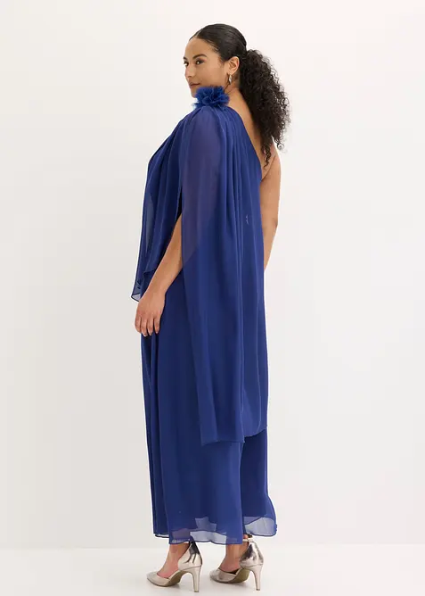 Abito da sera in chiffon fine con applicazione floreale, bonprix