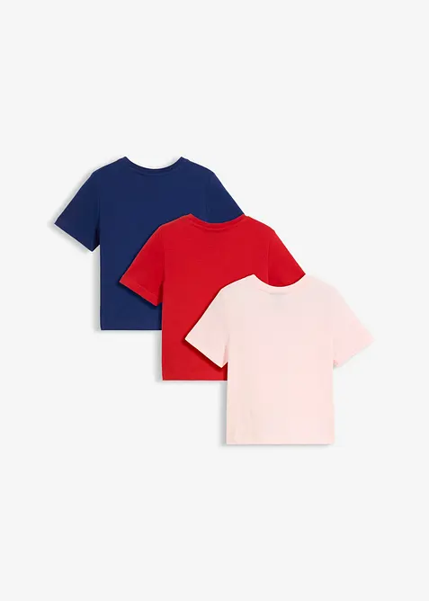 T-shirt in puro cotone biologico (pacco da 3), bonprix
