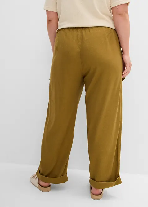 Pantaloni utility con orlo risvoltato, bonprix