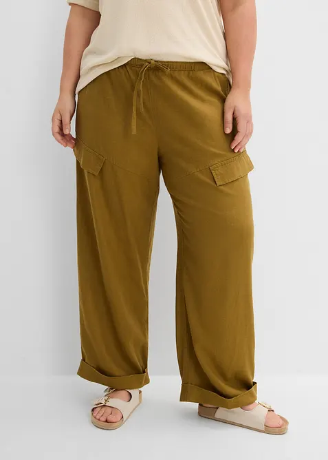 Pantaloni utility con orlo risvoltato, bonprix
