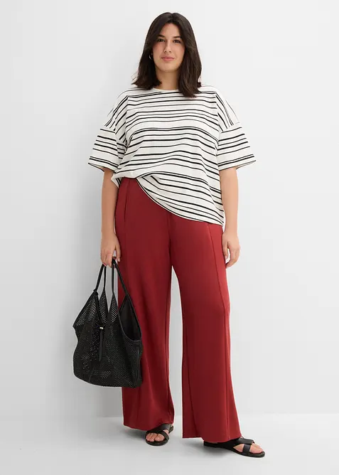 T-shirt in puro cotone a righe, bonprix