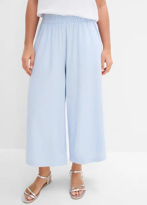 Pantaloni a palazzo in misto lino, bonprix