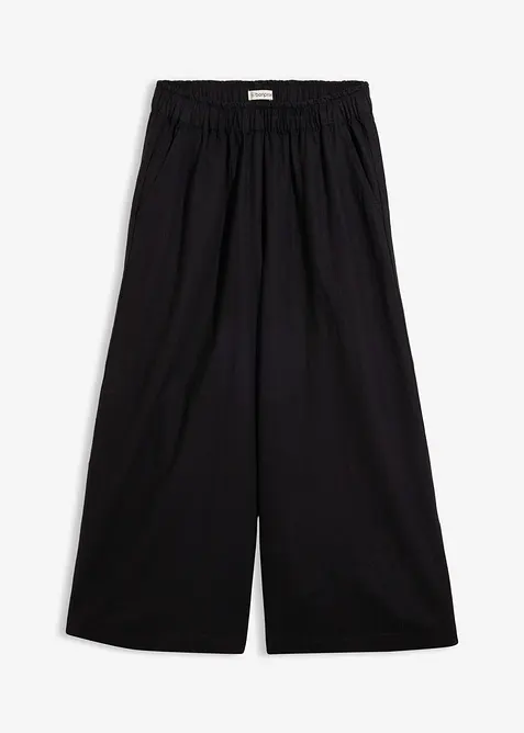 Pantaloni a palazzo in misto lino, bonprix