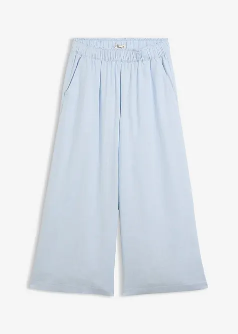 Pantaloni a palazzo in misto lino, bonprix