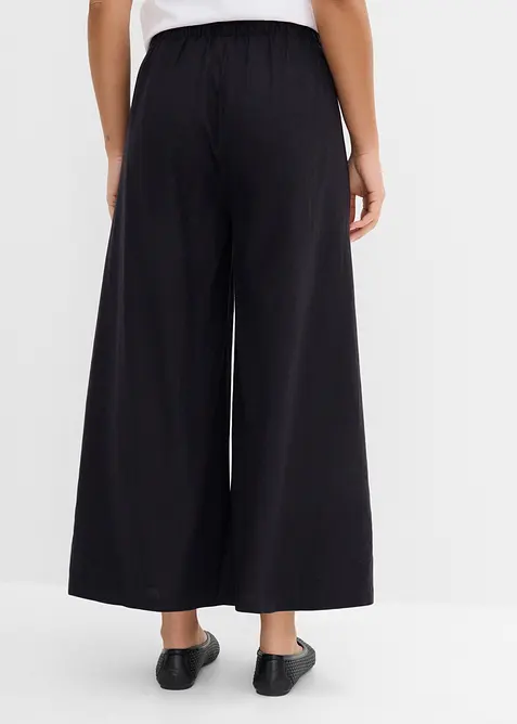 Pantaloni a palazzo in misto lino, bonprix