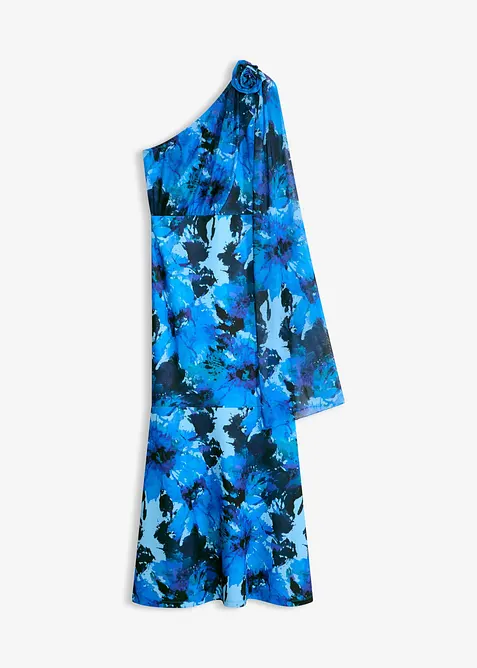 Abito da sera monospalla con applicazione floreale, bonprix