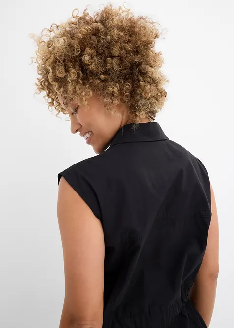 Gilet di cotone con cintura, bonprix
