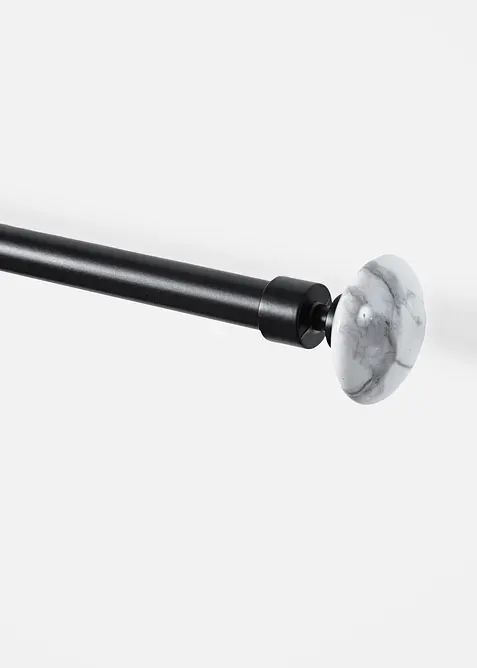 Bastone per tenda estensibile con terminale effetto marmo, bonprix