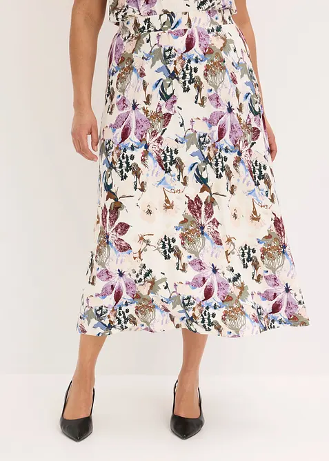 Gonna in viscosa fluente, bonprix