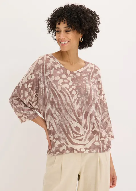 Maglione con maniche a pipistrello, bonprix