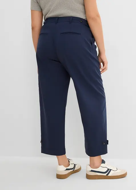 Pantaloni barrel in misto viscosa, bonprix