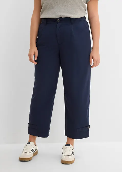 Pantaloni barrel in misto viscosa, bonprix