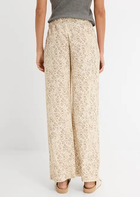 Pantaloni con elastico in vita in viscosa fluente, bonprix