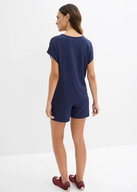 Maglia e shorts in misto viscosa morbido (set 2 pezzi), bonprix