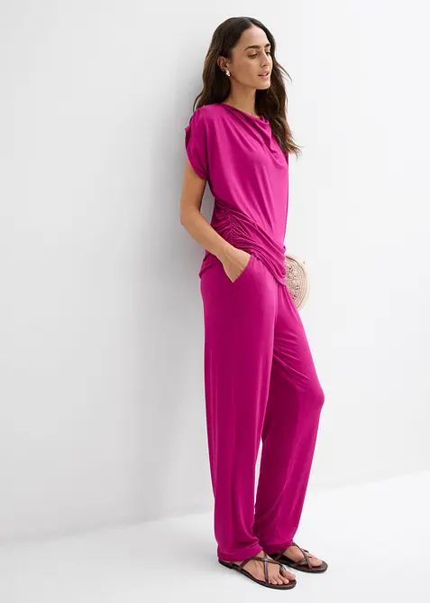 Maglia e pantaloni in misto viscosa  (set 2 pezzi), bonprix